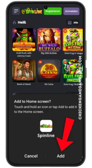 Shortcut hinzufügen